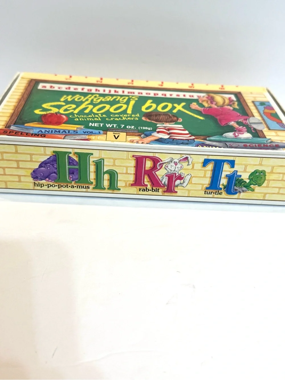 Vintage Wolfgang Candy School Box Classroom Scene Retro 1980s Pencil Box